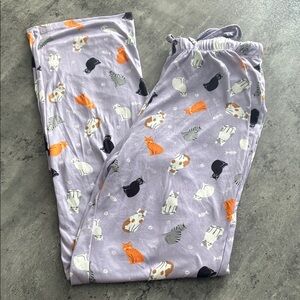 NWOT Woman Cat Print Pajama Pants